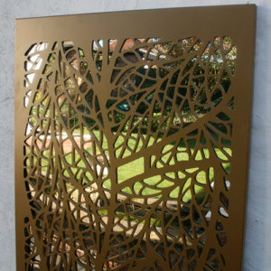 Decorative garden wall panels with mirrors | Custom Designs