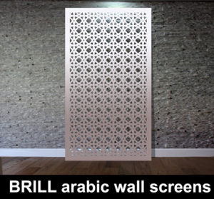BRILL Arabic laser cut wall screens and room partitions