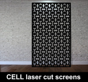 CELL laser cut metal screens and partitions