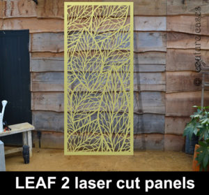 Gold Leaf architectural laser cut panels