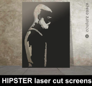 HIPSTER Black laser cut metal screens