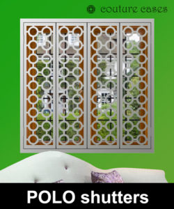 Decorative Interior window security shutters modern design