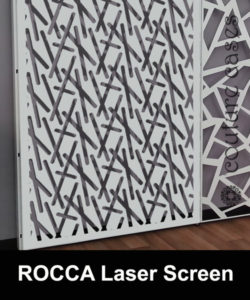 laser cut metal display panels