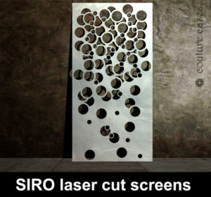 SIRO Abstract laser cut metal panel