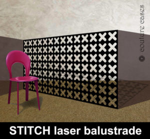 STITCH laser cut metal balustrades in modern architectural designs