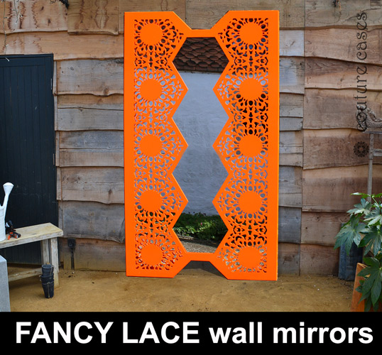 Decorative garden wall mirrors