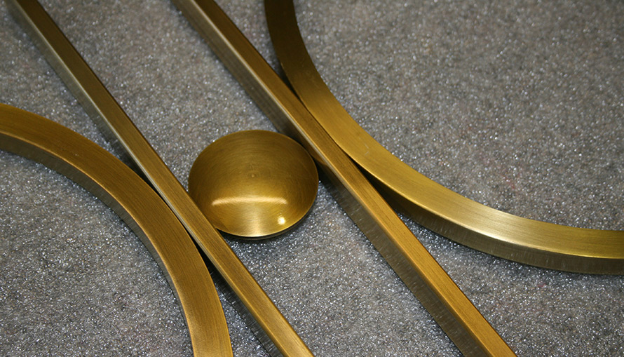 Custom made brass plated decorative laser cut screens