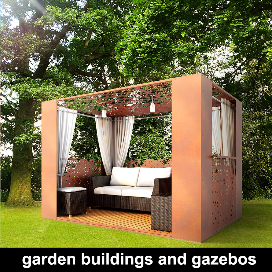 modern garden gazebs and modular buildings