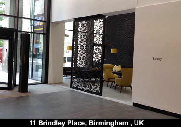 Commercial – laser cut screens for architectural and home interiors