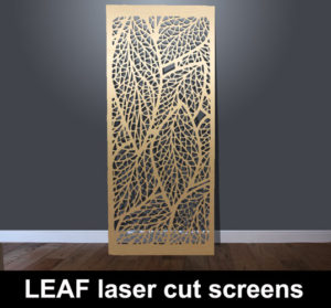 LEAF laser cut metal screen and decorative architectural panels