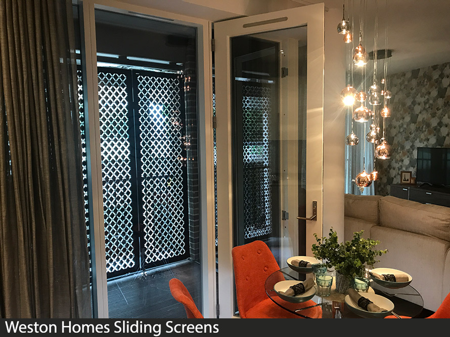 weston homes sliding doors and external patio screens