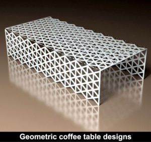 Modern fretwork tables and coffee tables