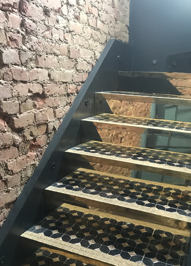 decorative brass staircases and stairwells