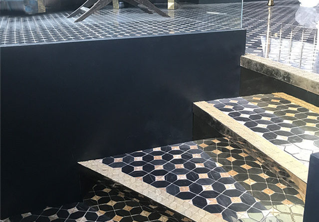 custom made brass staircase in polished brass