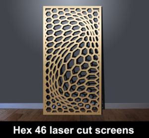 Hex 46 fretwork screen MDF