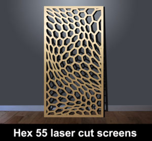 Hex 55 modern fretwork panels