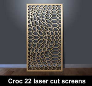 Croc 22 laser cut metal panels