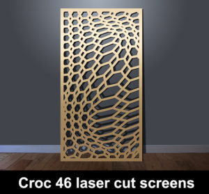 Croc 46 laser cut mdf screens