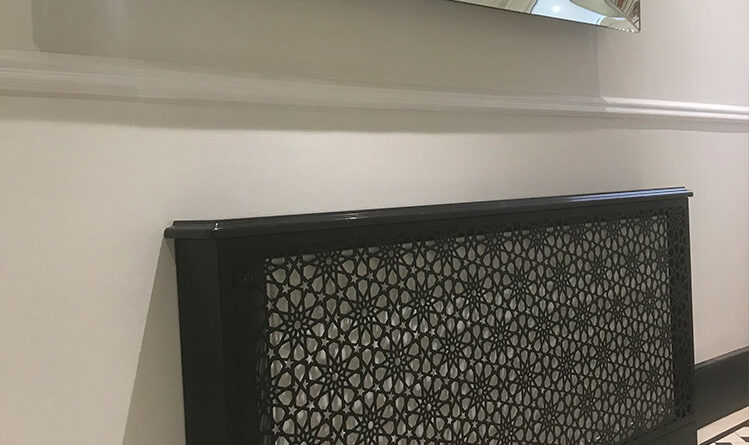arabic style radiator cover with mirror