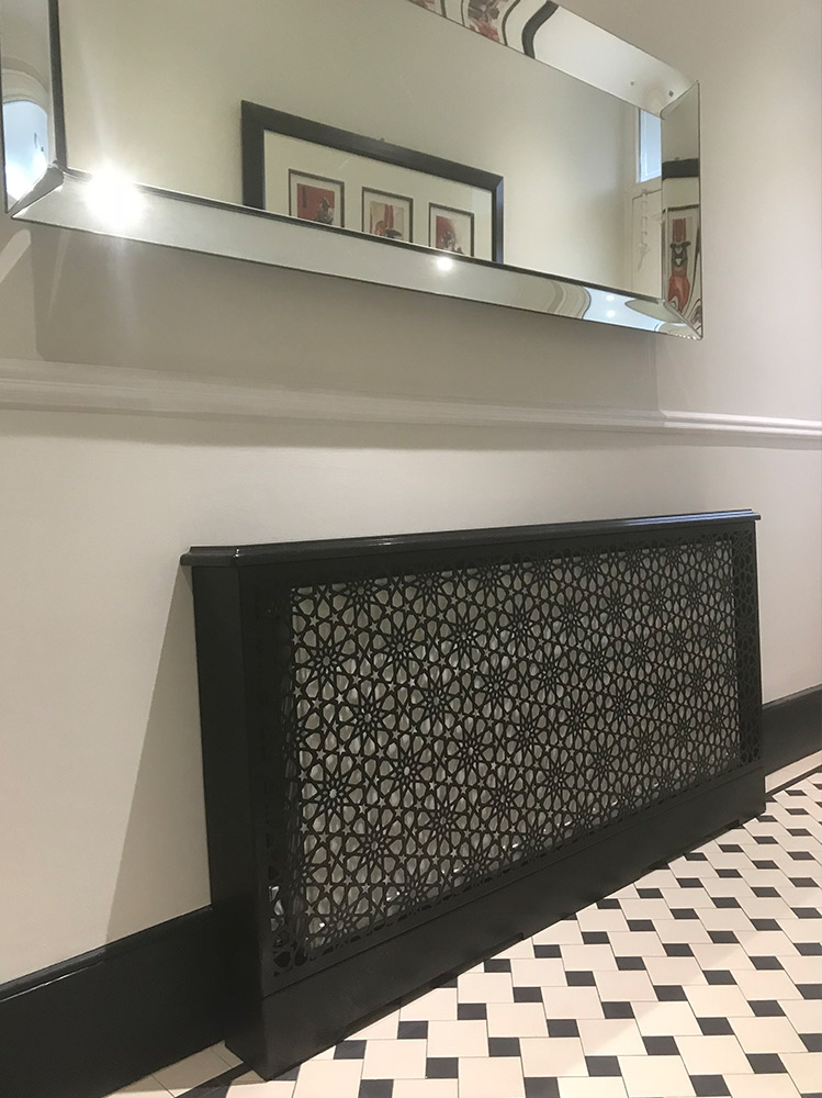 arabic style radiator cover with mirror