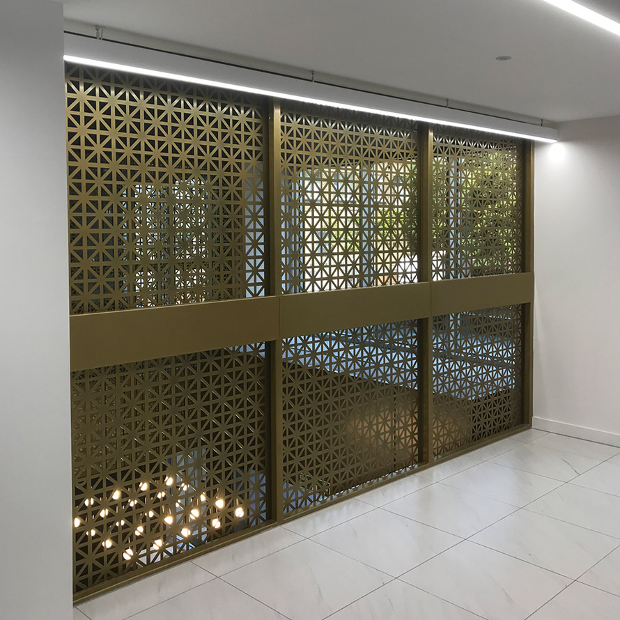 laser cut screens for architectural and home interiors