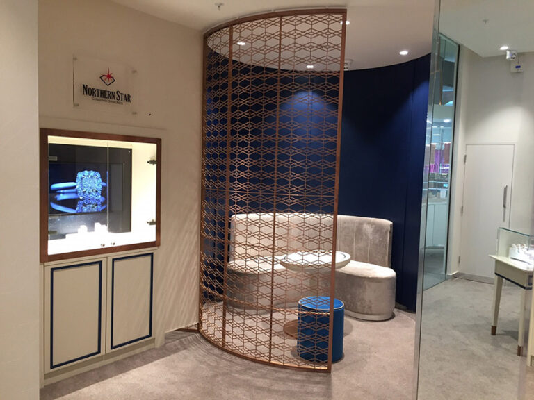 Curved Copper Screens for Fraser Hart Jewellers – laser cut screens for ...