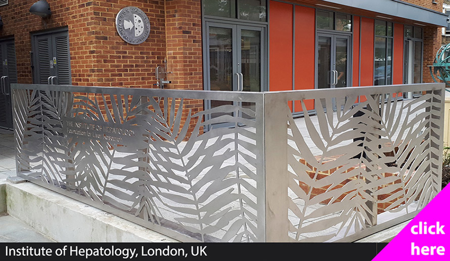 stainless steek fretwork fencing London