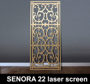 Senora 22 laser cut decorative screen patterns