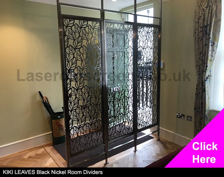 KIKI Leaves Black Nickel custom room dividers