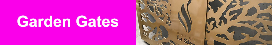 Decorative laser cut garden gate designs