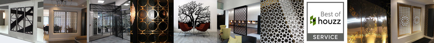 laser cut screens for architectural and home interiors