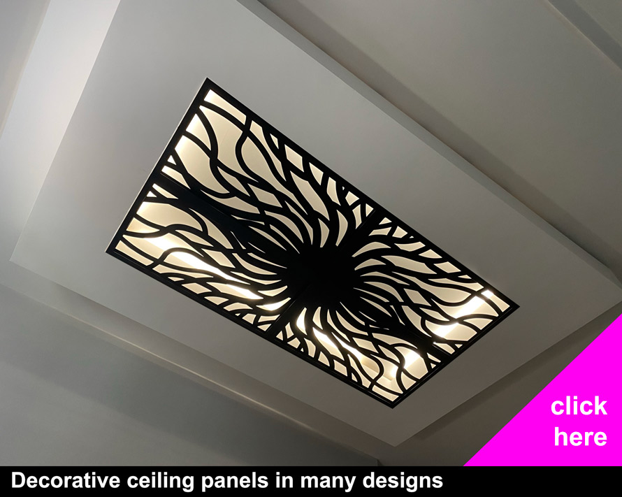 decoraitive laser cut ceiling panels