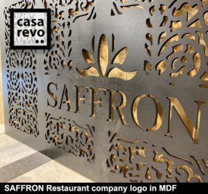 SAFFRON MDF Restaurant company logo by CASAREVO