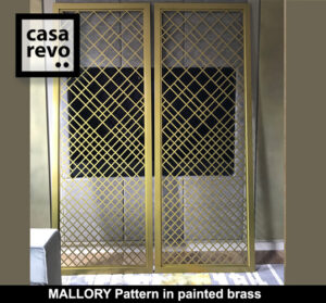 MALLORY fretwork patterns in brass by CASAREVO