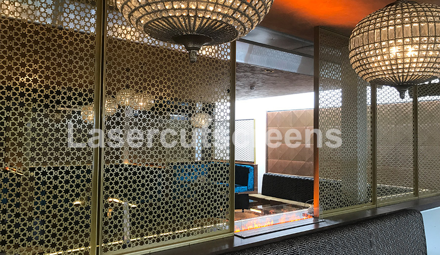 Tamara Lounge shisha restaurant fretwork screens