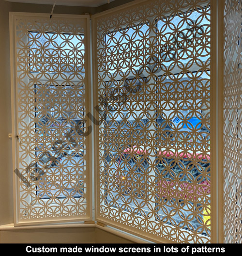 Security window screens laser cut screens for architectural and home