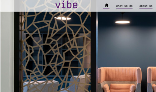 Vibe Business Interiors website