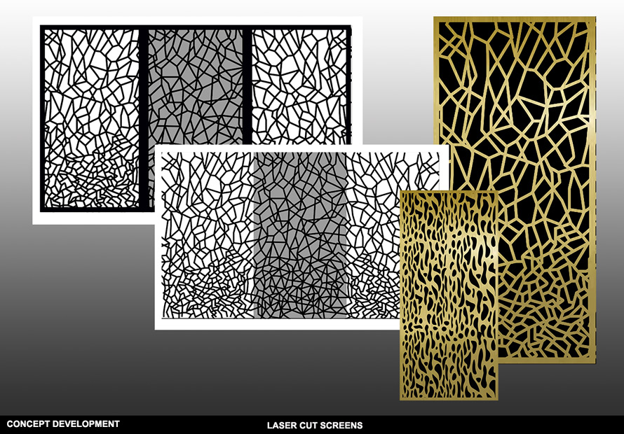 Concept development for Laser cut screens