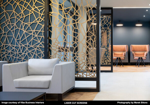 Bespoke designs – laser cut screens for architectural and home interiors