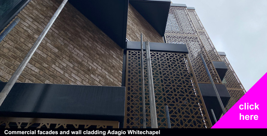 aluminium laser cut metal fretwork facades