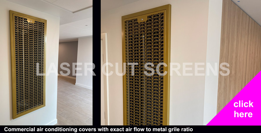 decorative air conditioning screens and grilles