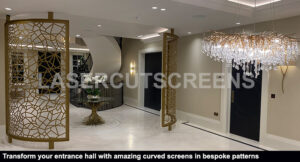 High quality bespoke entrance hall screen partitions