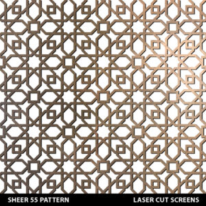 Islamic style fretwork patterns for laser cut screens. Arabic grill designs.