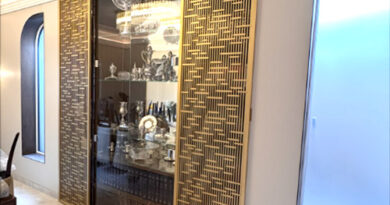Beautiful Cabinet Doors in 3D Brass design