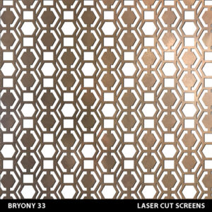 Luxury screens in geometric Bryony modern style